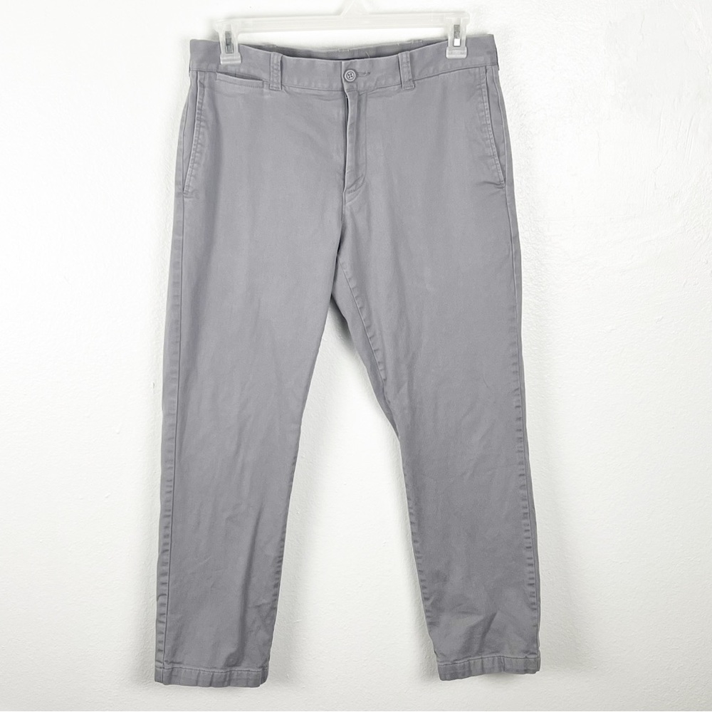 J. CREW Mercantile Flex Light Gray Fleece Lined Pants, Size 33 x 30